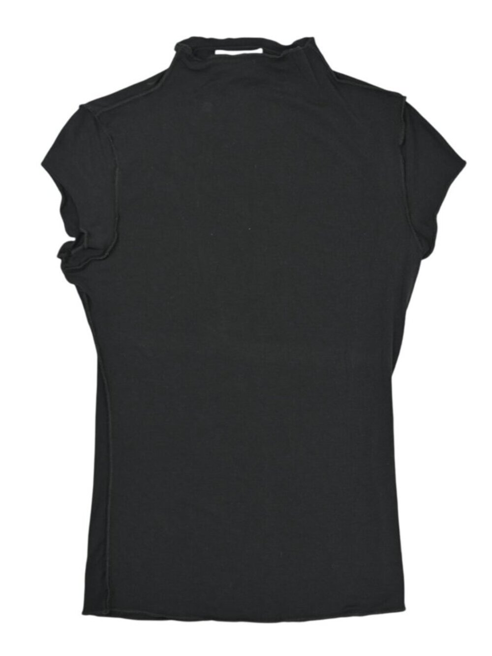The Line By K Reese Mock Neck Top in Black